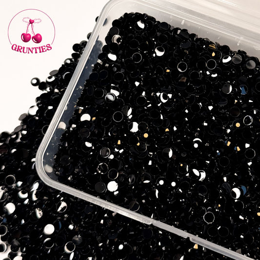 Black Sparkling Rhinestones – 6000pcs 3mm
